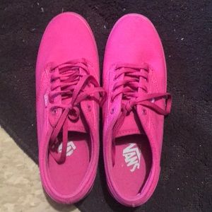 Vans women size 8 pink